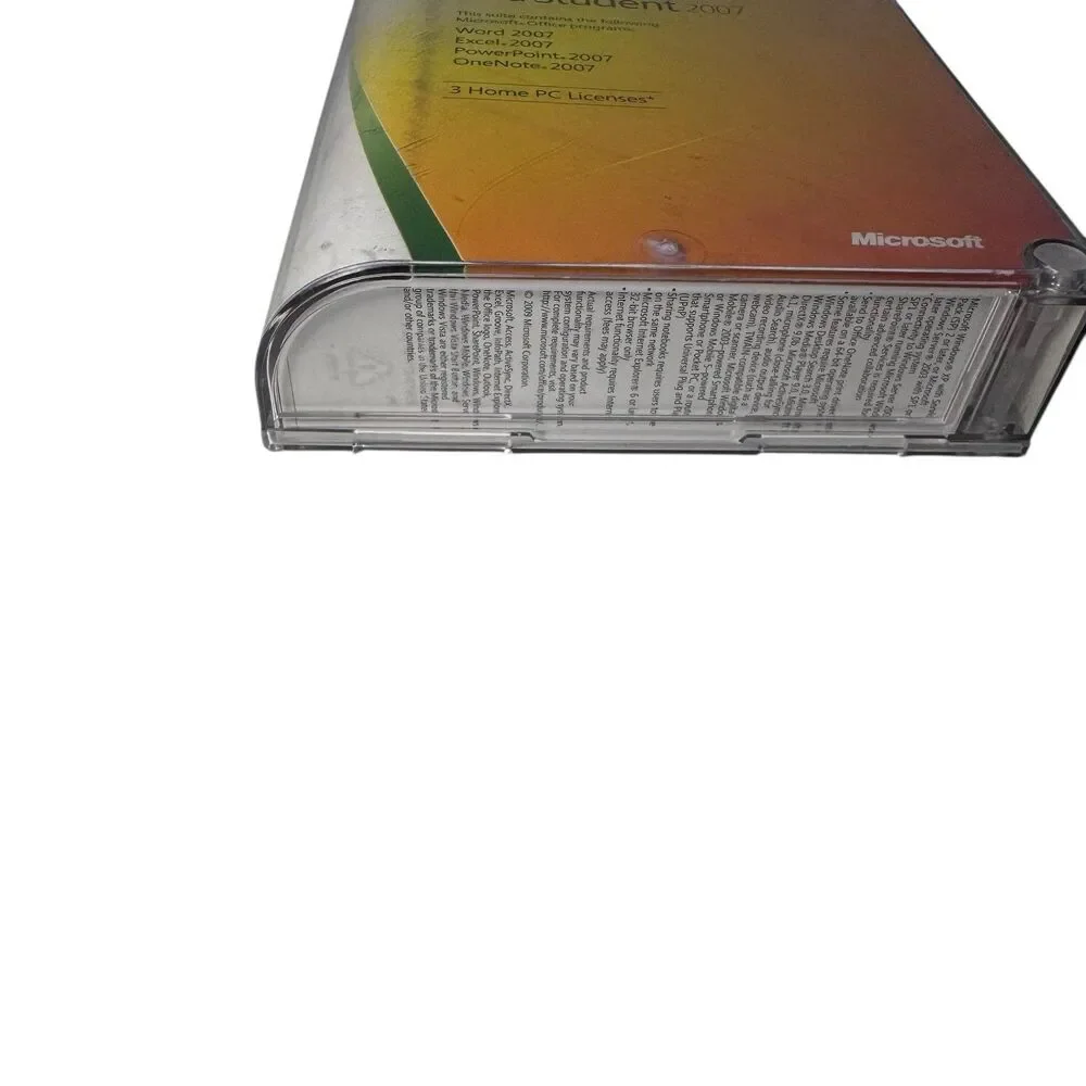 Microsoft MS Office 2007 Home and Student Disc and Product Key In Original Case